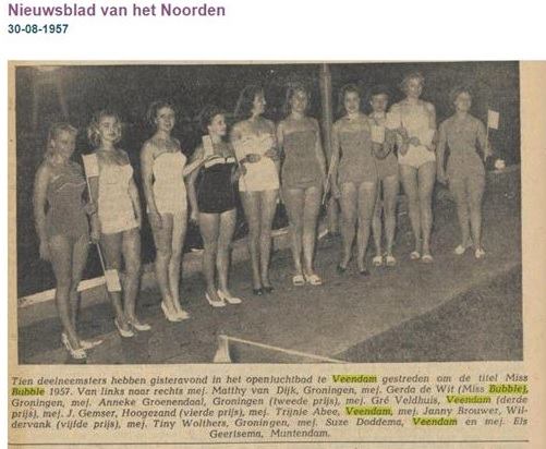 Miss bubble verkiezing uit 1957