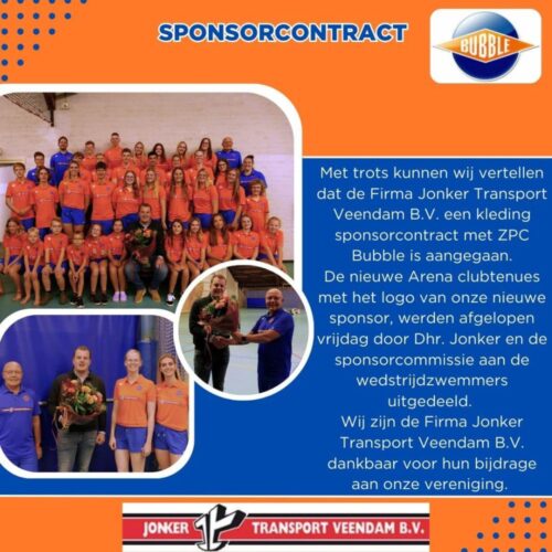 Sponsor Jonker Transport Veendam BV